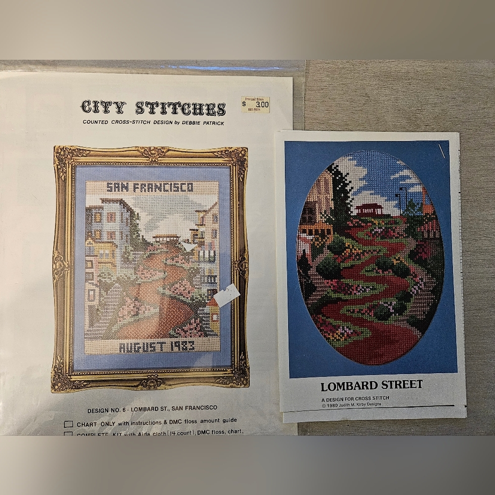 San Francisco California Counted Cross Stitch Charts Patterns